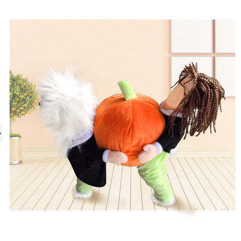 Funny Pumpkin Halloween Dog Costumes