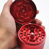 Aluminum Grinder 75MM 4 Parts Herb/Spice Grinder With Paper Storage Case