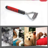 Double Side Dog Brush Dematting Matbreaker Grooming Deshedding Trimmer Tool Comb Pet Brush Rake 10/13/18 Blades