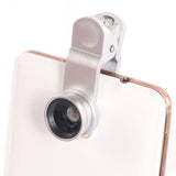 3in1 Clip On 180 Degreen Fisheye+Wide Angle+Macro Lens For Cell Phone Universal