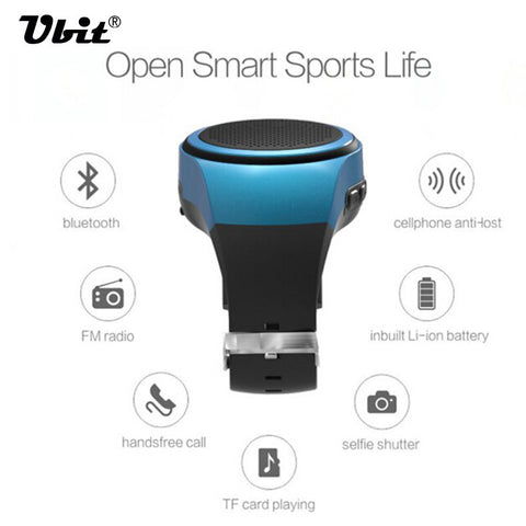 Ubit B20 Bluetooth Sports Music Watch Portable Mini Watch Bluetooth 2.1+EDR Sport Speaker TF Card FM Audio Radio Speakers