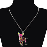 Metal Alloy Chihuahuas Dog Necklace Chain