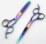 2 Scissors+1 bag Kasho 5.5/6 Inch High Quality Professional Hairdressing Scissors