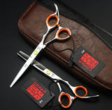 2 Scissors+1 bag Kasho 5.5/6 Inch High Quality Professional Hairdressing Scissors