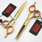 2 Scissors+1 bag Kasho 5.5/6 Inch High Quality Professional Hairdressing Scissors