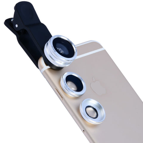 Universal 8x telephoto Zoom Phone Lens Tele Fisheye Wide Macro Camera Lens Kit For iPhone 6 6S Plus 5 Samsung S7 S6 and more