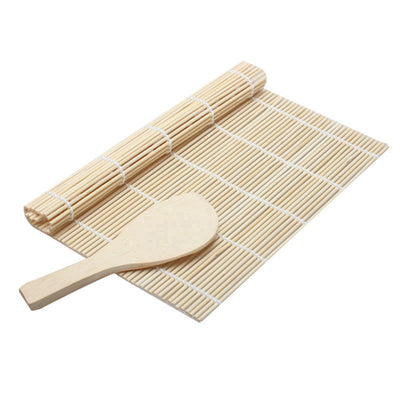 Sushi tools Rolling Roller Bamboo Material Mat Maker DIY and A Rice Paddle Cooking Tools