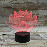 Lotus 3D colorful night lamp