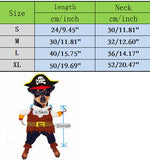 Funny Clothes For Pet Dog Costume Caribbean Pirate Suit