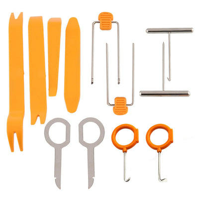 12pcs/set Professional Vehicle Dash Trim Tool Car Door Panel Audio Dismantle Repairing Tools