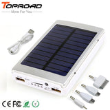 Solar Charger Power Bank 12000MAH Portable Charging Powerbank External Battery Chargers bateria externa For iPhone Mobile phones