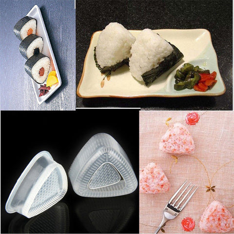 2PCS/1 Set Sushi Mold Onigiri Rice Ball Bento Press