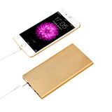 12000 mAh Power Bank Portable Charger + led light Backup Power 2 USB