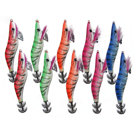 10pcs/lot 10cm 12cm Fishing artificial Sharp Squid Hook