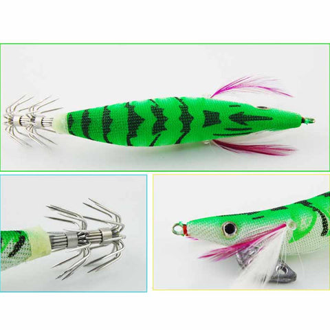 10pcs/lot 10cm 12cm Fishing artificial Sharp Squid Hook