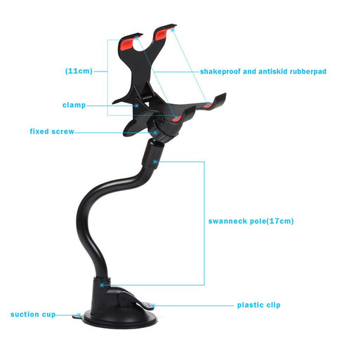 360 Rotating Car Phone Holder suction mount