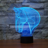 Horse 3d lamp