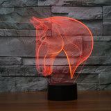 Horse 3d lamp