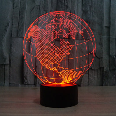 3D World Map Acrylic night lamp