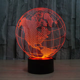 3D World Map Acrylic night lamp