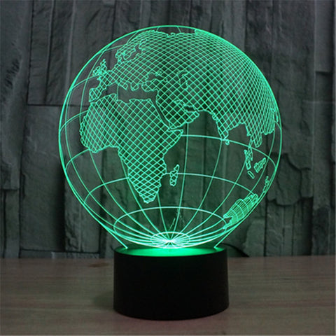 3D World Map Acrylic night lamp