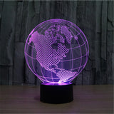 3D World Map Acrylic night lamp