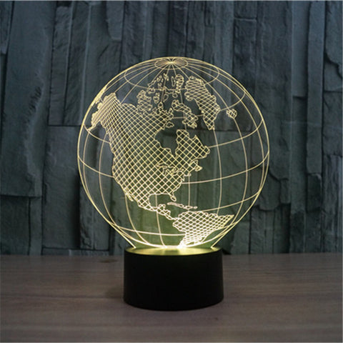 3D World Map Acrylic night lamp