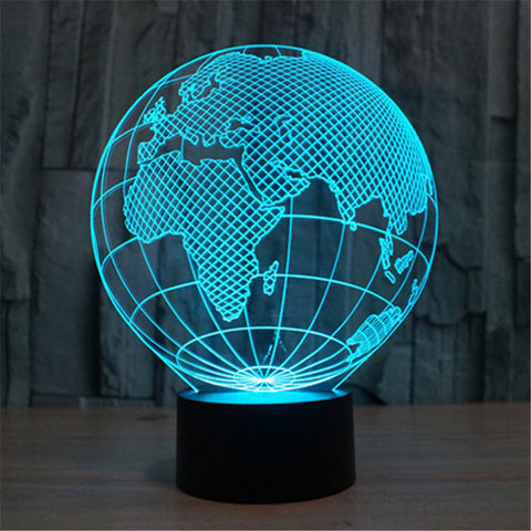 3D World Map Acrylic night lamp