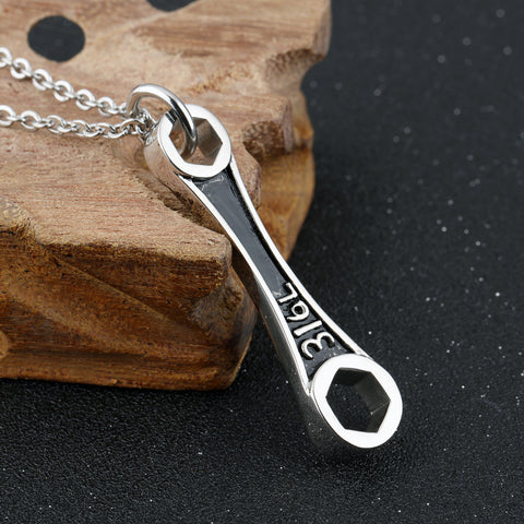 Classic Wrench 316L Stainless Steel Necklaces