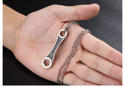 Classic Wrench 316L Stainless Steel Necklaces