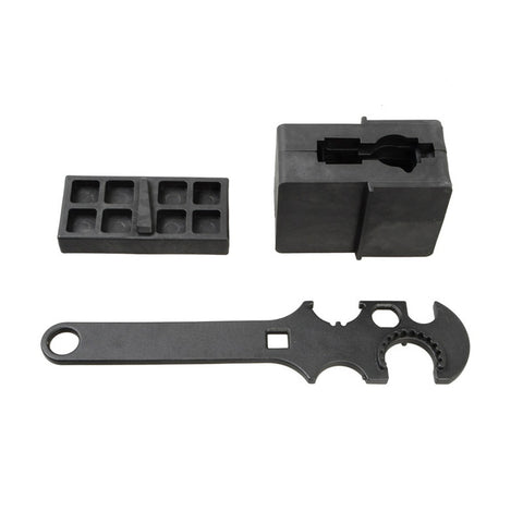 3 PCS Gunsmith Armorer's Tool Kit AR15 Rifle Lower & Upper Vise Block & Wrench