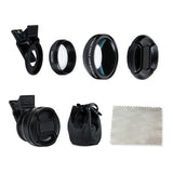 Phone Camera Lens 2 in 1 Professional HD Camera Lens Kit [0.45X Wide Angle+12.5X Macro] Clip-on Design for Smartphone