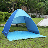 Instant Quick Cabana Beach Tent Outdoor Automatic Foldable Sun Shelter 3 - 4 Person Portable UV Protection