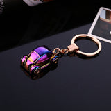 9.4CMCreative Metal lED Car Keychain car accessories Turbo Charger Key Chains Key Ring Holder Keyring Porte clef Gift Souvenirs