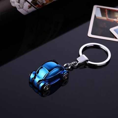 9.4CMCreative Metal lED Car Keychain car accessories Turbo Charger Key Chains Key Ring Holder Keyring Porte clef Gift Souvenirs