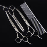 5PCS Animals Pet Dog Puppy Cat Grooming Hair Cutting Scissors Set