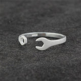 S925 Sterling Silver spanner Wrench Ring