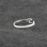 S925 Sterling Silver spanner Wrench Ring