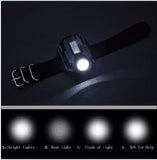 XPE Q5 R2 LED Wrist Watch Flashlight Torch Light USB Charging