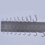 600pcs/lot Carbon Steel Fishing Hook Tackle Box 3# -12# 10 Sizes