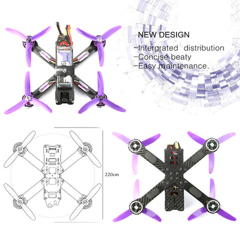 FPV Racing Drone Blheli_S F3 6DOF 2205 2300KV Motors 5.8G 48CH 200MW VTX ARF