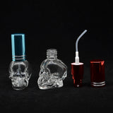 8 ML Mix Color Skull Shape Mini Small Empty Glass Spray bottle