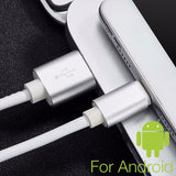 20cm / 100cm Super Strong Leather Metal Plug Micro USB Cable for iPhone 6 6s Plus 5s 5 iPadmini / Samsung / Xiaomi
