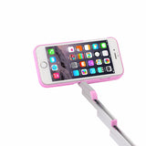 Magic Selfie Stick Case for iPhone 7 Plus / 7 / 6s / 6 Aluminum+ABS Stand Cover with Bluetooth Remote Control