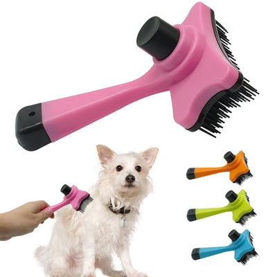 Self Clean Dog Brush Puppy Hair Fur Grooming Shedding Comb Tool For Long & Short Hair Dogs and  Cats  4 Colors Avaliable