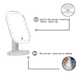 20 LED Light ABS Touch Screen Makeup Mirror