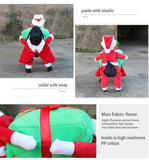 Christmas Dog Costumes Funny Santa Claus