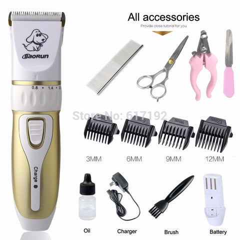 Rechargeable Low-noise Cat Dog Hair Trimmer