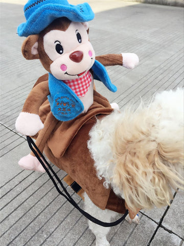 Funny Dog Costume Pet clothes Cowboy