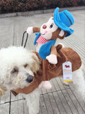 Funny Dog Costume Pet clothes Cowboy